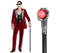 AUYAO Halloween Claw Ball Cane Prop Stick Kids Royal King Scepter Toy Claw Red Ball Wand Adults Claw Ball Cane Stick Staff for Dress up Themed Events Stage Shows(78cm/30.71inch)
