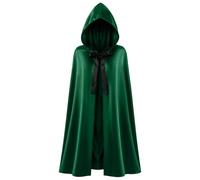 AUYAO Medieval Hooded Cape Renaissance Cloak for Adults Unisex | Halloween Fancy Cape, Soft Fabric, Wrinkle Resistant, 130cm/51", Multi-colored, Oversized, Christmas Cosplay, Party, Gift
