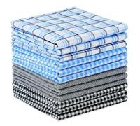 AUYAO Men's Handkerchiefs, 12 Pcs Soft Cotton Premium Pocket Square Set, Assorted Classic Hankies for Men & Women, Wedding, Prom, Celebration