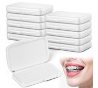 AUYAO Orthodontic Wax for Braces Food Grade Ortho Brace Wax Hygienic Packaging Dental Wax for Braces for Home Travel Office Brace Wearers Gum Protection(10 Packs-Original Flavor)