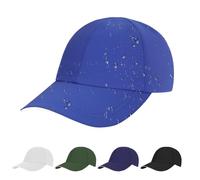 AUYAO Unisex Waterproof Baseball Cap 6-Panel Dad Cap Classic Plain Baseball Hat Lightweight Sport Cap Foldable Peak Cap Hat Sun Rain Protection Cap Sun Visor Hat for Running Hiking Fishing(Blue)