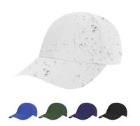AUYAO Unisex Waterproof Baseball Cap 6-Panel Dad Cap Classic Plain Baseball Hat Lightweight Sport Cap Foldable Peak Cap Hat Sun Rain Protection Cap Sun Visor Hat for Running Hiking Fishing(Off-White)