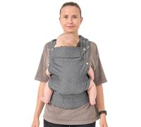 AUYEAZGO Baby Carrier, Woven Carrier, Jacquard Weave 100% Cotton - Diamond Pattern - Black