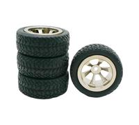 AUYXSSZ 1/28 Scale RC Crawler Upgrade Kit Rubber Tyres Performance Enhancement And Reliability For Damping Property And Crush-resistant. RC Car Rubber Tires, Sliver, 30x12mm
