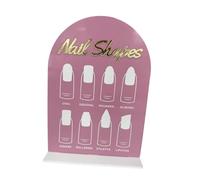 AUYXSSZ Acrylic Nail Art Display Board Professional Understands Nail Art Display Needs With Versatile Functionality False Tip Showing Holder Accessory, Style B
