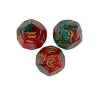 AUYXSSZ Astrology Dice Role Play D12 Constellation Dice Lightweight And Durable For Fun Game Sessions And for Creative Events Constellation Astrology Role, Style B