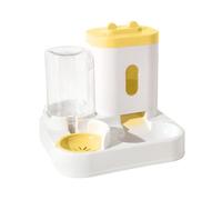 AUYXSSZ Automatic Cat Feeder With Integrated Water Fountain Providing Efficient Feeding Solution For Multiple Pets Automatic Water Fountain Feeding Bowl For, yellow, 28x25x26cm