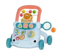 AUYXSSZ Baby Push Walking Music Multifunction Steps Supporting Fun Play and Encouragement for Babies Learning to Push Along Walking Sit and Stand Learning, Blue, 41x33x39cm