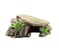 AUYXSSZ Beautifully Crafted Turtle Basking Decor Enhances Enclosure Aesthetics While Providing Comfort For Aquatic Pets Reptile Hideout Cave Rockery Shelter Fish Turtles