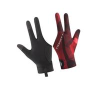 AUYXSSZ Breathable Billiard Gloves Offering Maximum Flexibility And Control Enhancing Overall Performance While Playing Snooker Gloves Nonslip Wear Resistant, Black Red Left Hand, 18.5x9cm