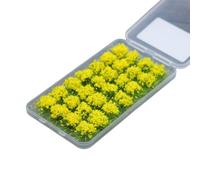 AUYXSSZ Bushy Grass Tufts Train Railways Models Mini Plant Realistic Style DIY Architecture Such As Architecture Sandboxes Model Supplies Scene DIY Decoration, Yellow, 8mm-10mm