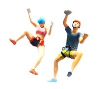 AUYXSSZ Captivating 164 Scale Rock Climbing Figures Enhanced Details Architectural Models Hand Painted And Handmade 1/64 Character Model Is Suitable For Sand, 2 pieces