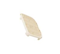AUYXSSZ Cat Litter Mat Trapping Mat With Inclined Falling Sand Trough Easily Pour Sand Without Residue Home Cat Litter Case Is Made Of Premium PP Floor, Milk coffee, 50x40.5x9cm