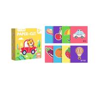 AUYXSSZ Craft Kits Improve Kids Hand Brain Coordination Through Exploration Childrens Manual Three-dimensional Origami Diverse Patterns Kindergarten Paper , life theme , 14x14cm