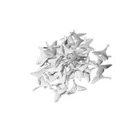 AUYXSSZ Delicate 50 Pieces Sea Animal Whale Tail Pendant Findings Bead Crafts DIY Making, Antique Silver, 3x2.8cm