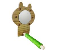 AUYXSSZ Deluxe Bird Perch Stand With Unique Play Features And Reflective Surfaces Inspiring Joyful Exploration Bird Mirror Perch Toys Lovebirds Cage