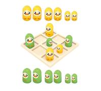AUYXSSZ Desktop Checkers Game Small Educational Outdoor Indoor Fun Strategy Chess Gain Cognitive Skills While Playing Together Strategy Chess Educational, duck, board 12x12cm