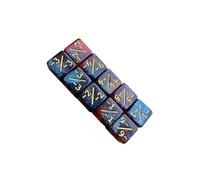 AUYXSSZ Digital Dice Square Math Counting Accessible Teaching Tools Employing Colorful Add Subtract Dice For Engaging Learning Acrylic Six Sided Teaching Tool, Dark with orange, 16mm