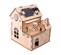 AUYXSSZ DIY Electronic Kit Teaching Aids For Boys Girls STEM Educational Set Engaging Science Experiment Wood Experience DIY Home With Smart Clothes Drying