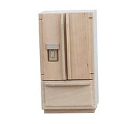 AUYXSSZ Dollhouse Refrigerator Wooden Model Best 1/12 Scale Accessory Creating Life Scene Decoration For Doll House Accessory. Dollhouse Decoration For Doll