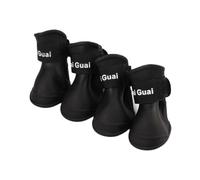 AUYXSSZ Durable Dog Rain Boots Waterproof Shoes Provide Excellent Paw Protectors Designed For Snowy Days And Outdoor Adventures Paw Protectors For Winter, Black, L