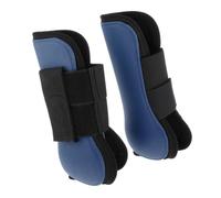 AUYXSSZ Equestrian Leg Wraps Impact Reduction Horse Leg Wraps High Elasticity Adjustable Size Strap Wrap Set For Training Equestrian Equipment Hind Boots, Dark Blue Fore Foot