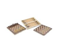 AUYXSSZ Family Game Night Essential Portable Chess Set Includes Checkers And Backgammon Lightweight For Easy Travel Wooden Chess Checkers Backgammon Set Portable