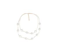 AUYXSSZ Fashion Pearl Choker Double Layer Adjustable European Style Party