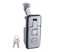 AUYXSSZ Flush Mount Compression Latch Lock Adjustable Lever Heavy Duty Durable Construction Easy To For Tool Box Zinc Alloy Compression Lock Tool Box Storage, Silver, 8.5x4cm