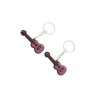 AUYXSSZ Folk Guitar Key Holder Mini Music Instrument Keyring Key Chain Minimalistic Gift For All Musicians Guzheng And Other Ring Gift For Music Lover