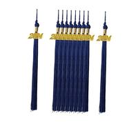 AUYXSSZ Graduation Tassels Academic Style For 2024 Graduation Ceremony Each Tassel Includes 2024 Gold Charm For Beautiful Decoration Tassels Academic, blue, length 40cm