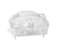 AUYXSSZ Hamster Cage Large Space Portable Ventilation Features Allow Easy Pet Observation And Interaction And Reduce Odor. Large Hamster Cage Habitat Acrylic, Clear, 45x28x30cm