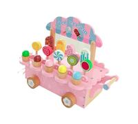 AUYXSSZ Ice Cream Playset Learning Through Play Brightly Colored Kitchen Accessories Engaging Kids Pretend Food Toys Is Brightly Colored And Realistic In
