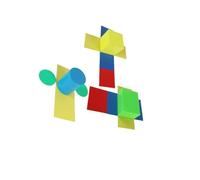 AUYXSSZ Innovative Math Geometric Blocks Educational Toys Inspiring Early Learners To Success With Geometric Concepts Preschool Elementary Homeschool Supplies