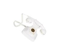 AUYXSSZ Landline Phone Model Audio Guest Book with Vintage Feel Weddings Anniversaries and Celebrations and Couple Will to Message Slowly Afterwards. Guestbook Phone Gives, White, 14.5x14.5x16.5cm
