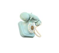 AUYXSSZ Landline Phone Model Audio Guest Book with Vintage Feel Weddings Anniversaries and Celebrations and Couple Will to Message Slowly Afterwards. Guestbook Phone Gives, Blue, 14.5x14.5x16.5cm