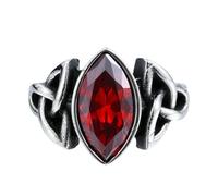 AUYXSSZ Men Crystal Ring Vintage Style | Men Crystal Ring Vintage Style Portable Steel Rings Decoration Jewelry