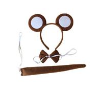 AUYXSSZ Monkey Ears Bow Tie Tail Costume Set Fun Outfit Accessory To Encourage Imagination And Play For Roles Play Animal Ears Headband Hairband Toys Makeup