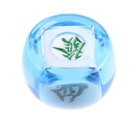 AUYXSSZ Multi Sides Dices Chinese Mahjong Dice Beautifully Crafted Acrylic Party Game Dice Excellent For All Game Types Multi Sided Table Mahjong Tiles, clear Blue, 4.35cm