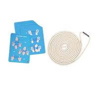 AUYXSSZ Nylon Rope Fun Experience With Cradle Rope Game Exciting Multi Participant Engagement Activities Cradle And 10 Cards Cats String Finger Game