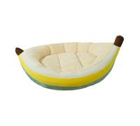 AUYXSSZ Plush Dog Nesting Bed Banana Shape With Machine Washable Cover Ensuring Cozy Days And Nights For Small Pets Dog Cushion Cat Cushion Pet Bed Removable