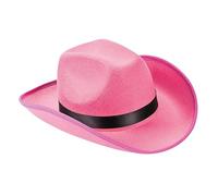 AUYXSSZ Portable Cowboy Hat Lightweight And Stylish For Rodeo Enthusiasts Seeking Comfort During Adventures Photography Western Cowboy Hat Wide Brim For Men, Pink, 40x33x14cm