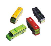 AUYXSSZ Pull Back Long Bus Model DieCast Metal Toys Bus Enhancing for Creative Play Through Role-Playing Passenger And Driver Experiences Friction Powered Cars Kids DieCast Metal