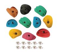AUYXSSZ Rock Climbing Holds For Climber Course Training Texture Providing Grip High Strength Resin Challenging Climbs Beginners Rock Wall Grips Wall Climbing, with Back Nail Screw, 9cm to 13cm
