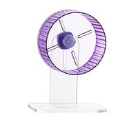 AUYXSSZ Silent Hamster Running Toy Suitable For Various Pet Types Providing Safe Space For Exercise And Playtime Silent Hamster Running Wheel Indoor Pet, Violet Stand 21cm