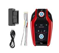 AUYXSSZ Smart LCD Remote Control Car Key With Anti Lost Function Universal LCD Screen Smart Key Keyless Entry Replacement Options Replacement For All Start, Red