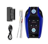 AUYXSSZ Smart LCD Remote Control Car Key With Anti Lost Function Universal LCD Screen Smart Key Keyless Entry Replacement Options Replacement For All Start, Blue