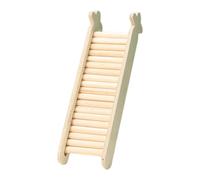 AUYXSSZ Sturdy Wooden Climbing Ramp For Hamsters Dwarf Hamsters And Other Small Animals Stable Climbing ToyThe Slots Suitable For Flat Solid Wooden Rats, Beige, Large Ladder