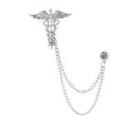 AUYXSSZ Stylish Men Brooch Angel Wing Brooch For Men Lapel Pin Badge With Elegant Chains Formal Attire Also Suitable For Bag And Hat. Wedding Pin Is