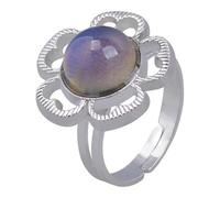 AUYXSSZ Sunflowers Mood Ring Color Change Ring Emotion Adjustable Offers Color Cues Based On Emotional State And Also Can Love More Happy And Sweet